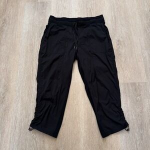 Lululemon Mid Rise Studio Dance Pants Women's‎ Size 12 Cropped Drawstring Pant